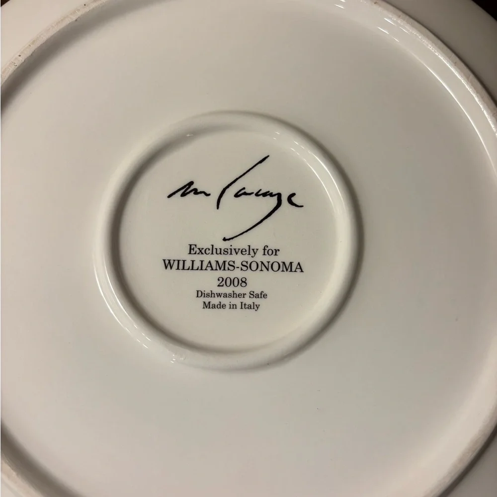 VTG Williams Sonoma Rooster Francais Colorful Rooster Decorative‎ Dessert Plates